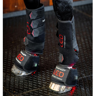 Mini Galocha de Terapia Horseware com Luz Vermelha LED Preto / preto