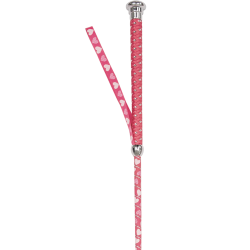 Chicote de dressage Waldhausen para criança com pequenos corações Rosa