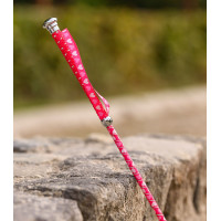 Chicote de dressage Waldhausen para criança com pequenos corações Rosa