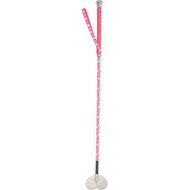 Chicote Waldhausen para criança com pequenos corações e palheta em forma de coração Rosa