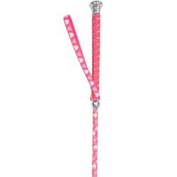 Chicote Waldhausen para criança com pequenos corações e palheta em forma de coração Rosa