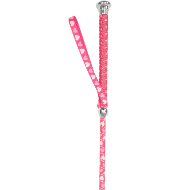 Chicote Waldhausen para criança com pequenos corações e palheta em forma de coração Rosa