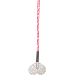Chicote Waldhausen para criança com pequenos corações e palheta em forma de coração Rosa