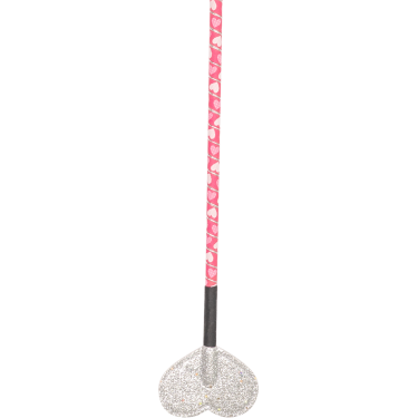 Chicote Waldhausen para criança com pequenos corações e palheta em forma de coração Rosa