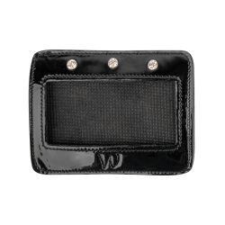 Números retos de couro envernizado Waldhausen Preto