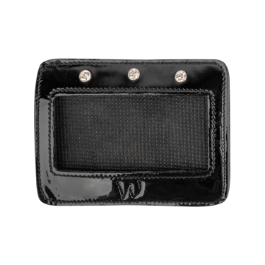 Números retos de couro envernizado Waldhausen Preto