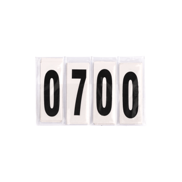 Números retos de couro envernizado Waldhausen Preto