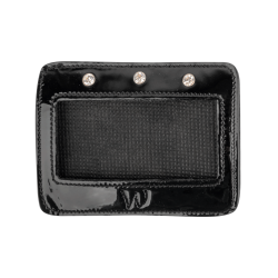 Números retos de couro envernizado Waldhausen Preto