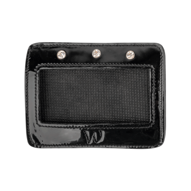 Números retos de couro envernizado Waldhausen Preto