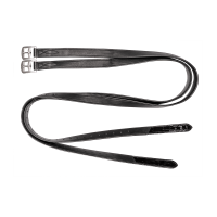 Estribos de couro com padrão crocodilo Waldhausen X-Line Preto