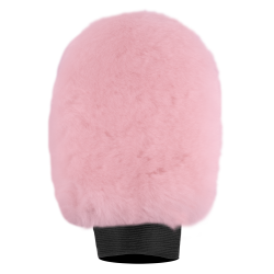 Luva de escovação Waldhausen pele de cordeiro Lucky Rosa