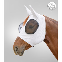 Máscara anti-moscas Waldhausen Puck Breath Cinza prateado Cinzento