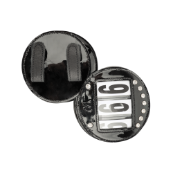 Frontais Waldhausen em couro envernizado Preto