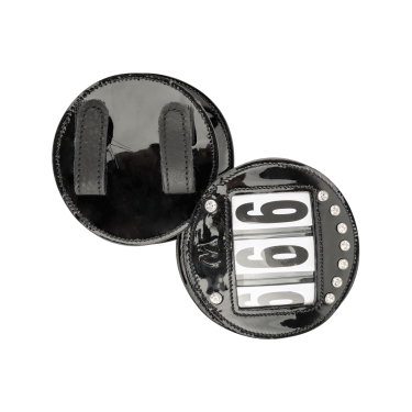 Frontais Waldhausen em couro envernizado Preto