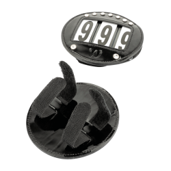 Frontais Waldhausen em couro envernizado Preto