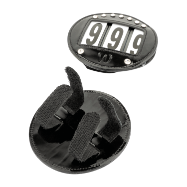 Frontais Waldhausen em couro envernizado Preto