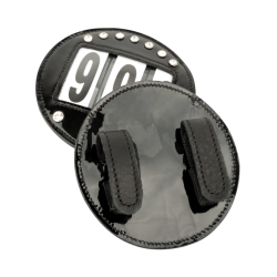 Frontais Waldhausen em couro envernizado Preto