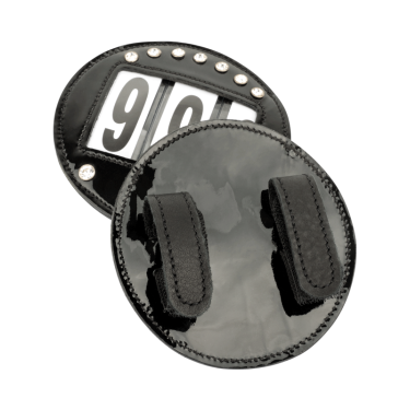 Frontais Waldhausen em couro envernizado Preto