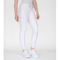 Calças de equitação ELT Comfort Ride com silicone Branco