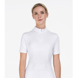 Polo de concurso ELT de manga curta Basic Branco