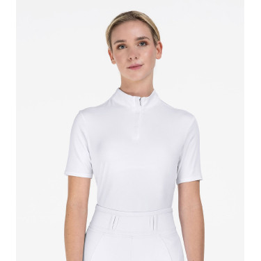 Polo de concurso ELT de manga curta Basic Branco
