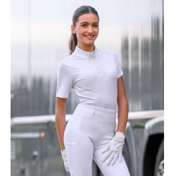Polo de concurso ELT de manga curta Basic Branco