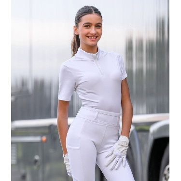 Polo de concurso ELT de manga curta Basic Branco