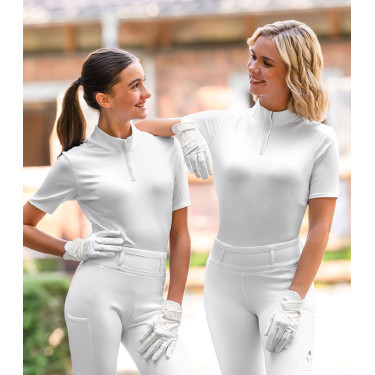 Polo de concurso ELT de manga curta Basic Branco