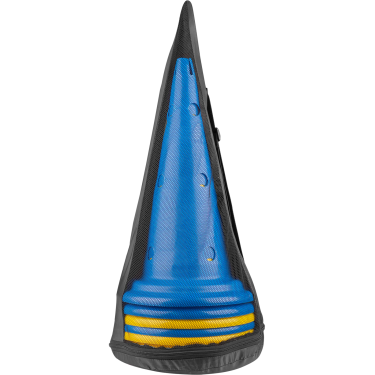 Pylônes XL Waldhausen conjunto de 8 saco de transporte Azul / amarelo