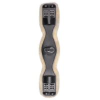Cilha curta em couro Waldhausen com ECO Wool Preto