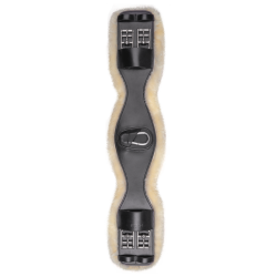 Cilha curta em couro Waldhausen com ECO Wool Preto