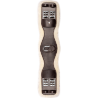 Cilha curta em couro Waldhausen com ECO Wool Castanho