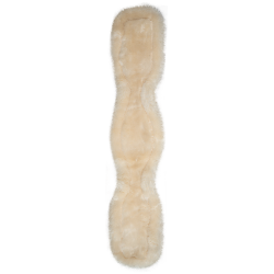 Cilha curta em couro Waldhausen com ECO Wool Castanho