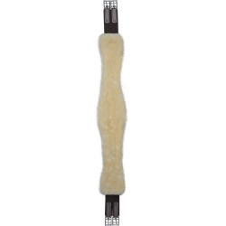 Cinta de sela em couro Waldhausen com ECO Wool Castanho