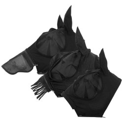 Máscara anti-moscas Lami-Cell Flexifit 3 em 1 Preto