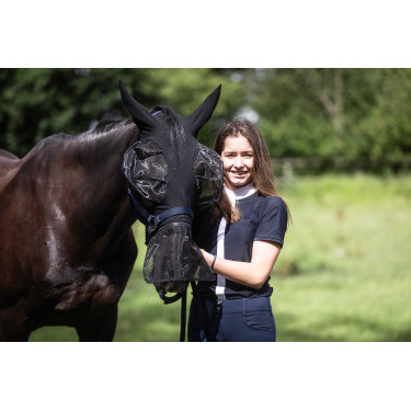 Máscara anti-moscas Lami-Cell Flexifit 3 em 1 Preto