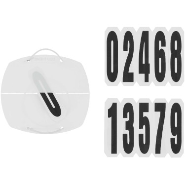 Número de partida 4 dígitos Equithème Retângulo Branco