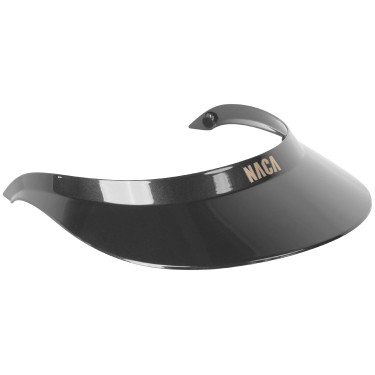 Viseira Extra Larga Naca Brilhante Preto