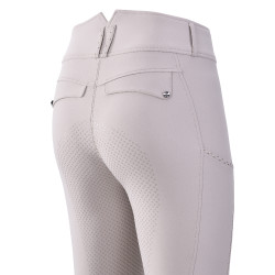 Calças de equitação Imperial Riding Bliss FullGrip feminino Cinza / areia Cinzento
