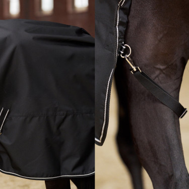 Manta de paddock Imperial Riding Basic sem pescoço 300 g Preto