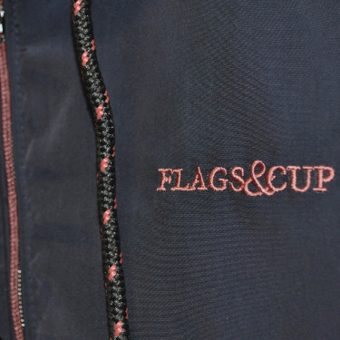 Casaco feminino Poka Flags & Cup Azul-marinho