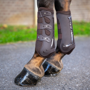 Guêtres de dressage Pro mesh Impérial Riding Chocolate Castanho Guêtres de dressage Pro mesh Impérial Riding Chocolate Castanho