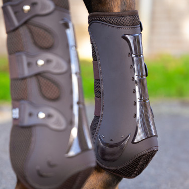Guêtres de dressage Pro mesh Impérial Riding Chocolate Castanho Guêtres de dressage Pro mesh Impérial Riding Chocolate Castanho