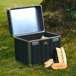 Caixa de escovagem Imperial Riding Shiny Cinza / preto Cinzento