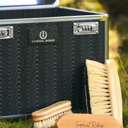 Caixa de escovagem Imperial Riding Shiny Cinza / preto Cinzento