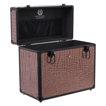 Caixa de higiene Imperial Riding Basic Slim line Marrom / marrom croco Castanho Caixa de higiene Imperial Riding Basic Slim line Marrom / marrom croco Castanho