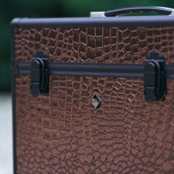 Caixa de higiene Imperial Riding Basic Slim line Marrom / marrom croco Castanho Caixa de higiene Imperial Riding Basic Slim line Marrom / marrom croco Castanho