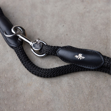 Trela para cão HV Polo Franka Rope Preto