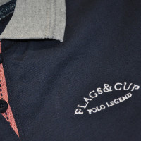 Polo feminino Santa Lucia Flags & Cup Azul-marinho Polo feminino Santa Lucia Flags & Cup Azul-marinho