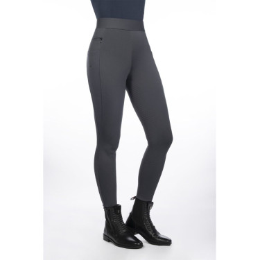 Legging HKM Isabella com assento integral em silicone Cinzento Legging HKM Isabella com assento integral em silicone Cinzento